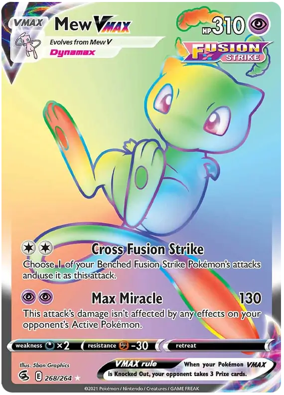 Pokémon - deals FA/Mew VMAX - Fusion Strike - Secret - 2021 SWSH PSA 10 GEM MT